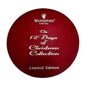 WATERFORD Crystal 12 Days of Christmas Partridge Bell‎ Ornament 1st Edition